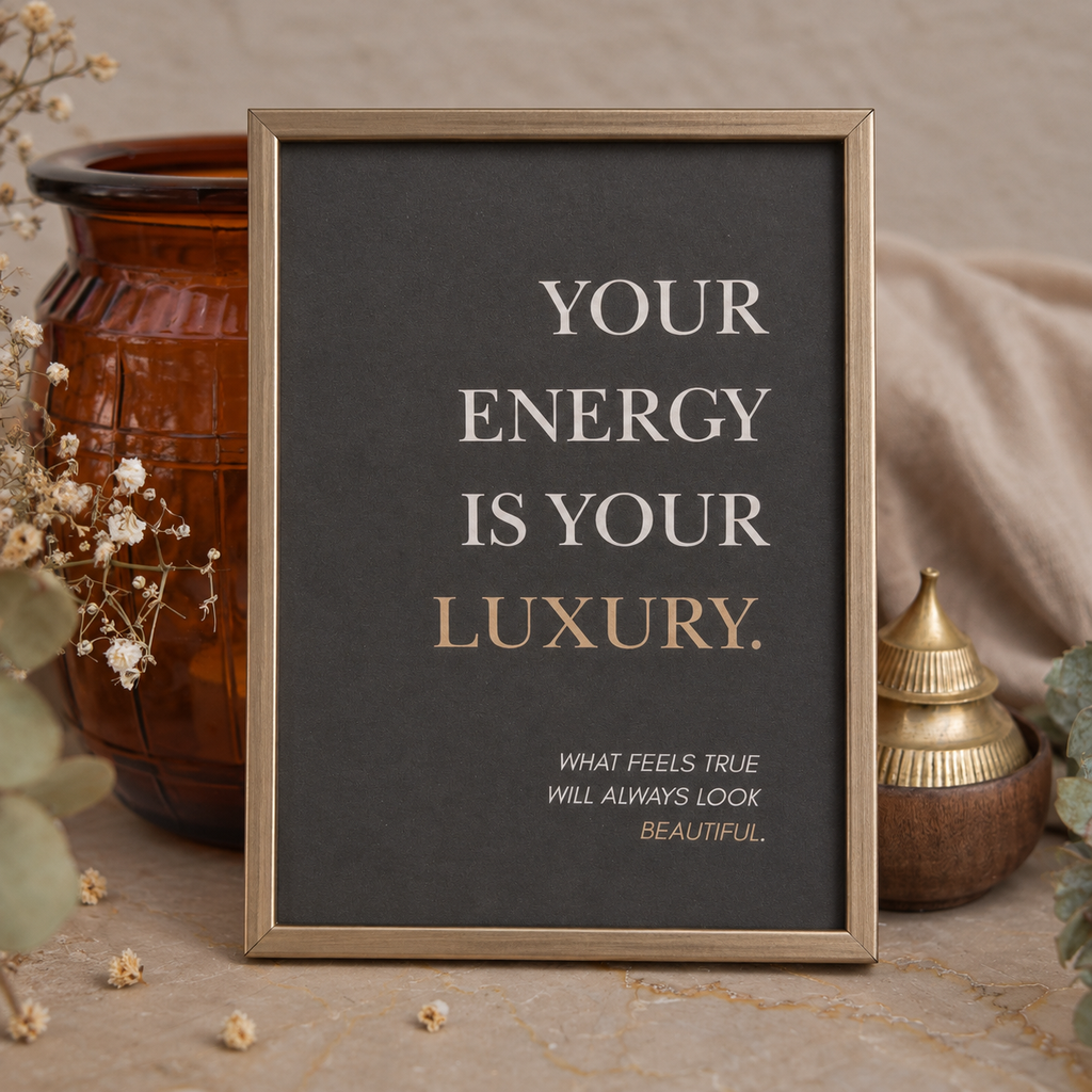 YOUR ENERGY IS YOUR LUXURY