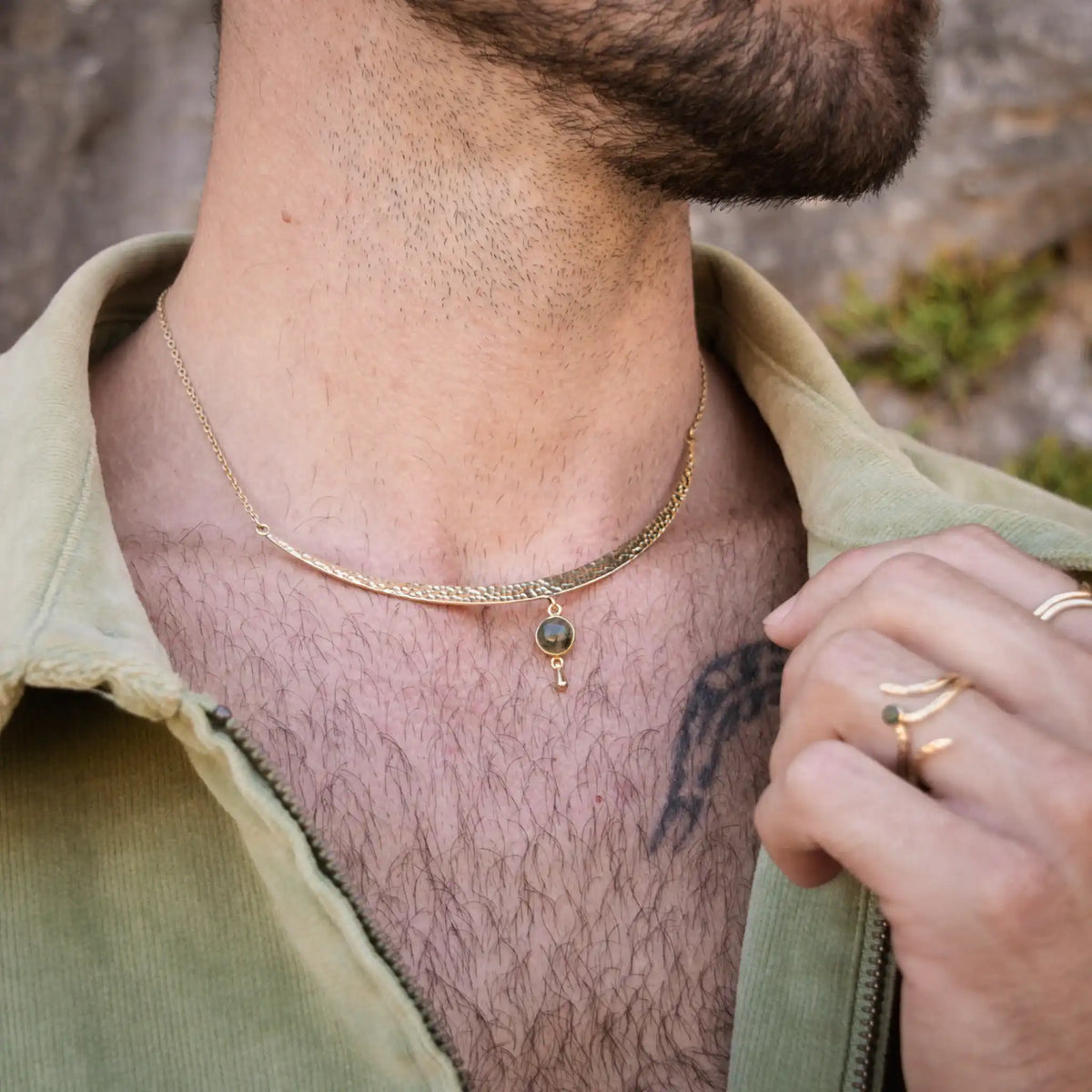 ALTHEA I Moss Agate