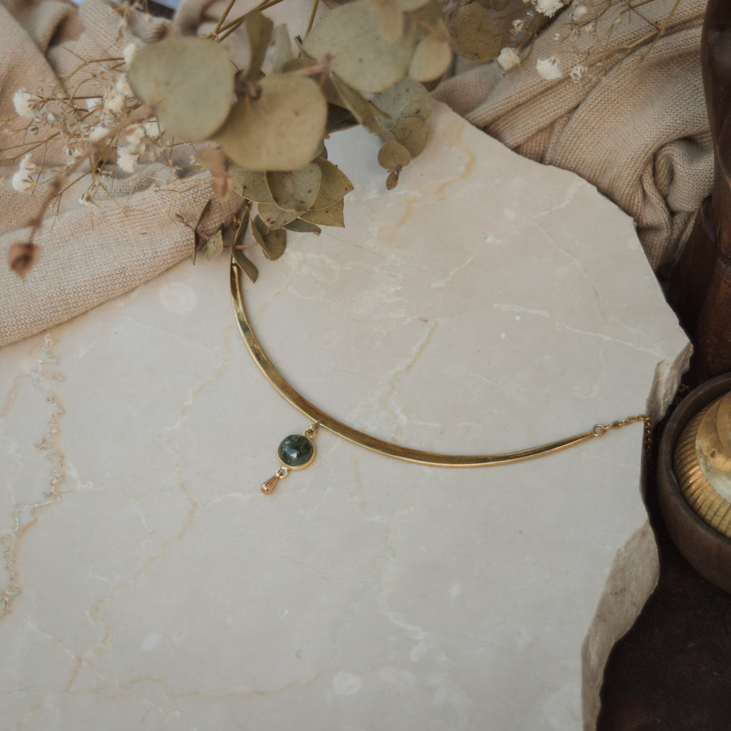 ALTHEA I Moss Agate